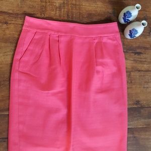 EUC Coral Pencil Skirt - Banana Republic
